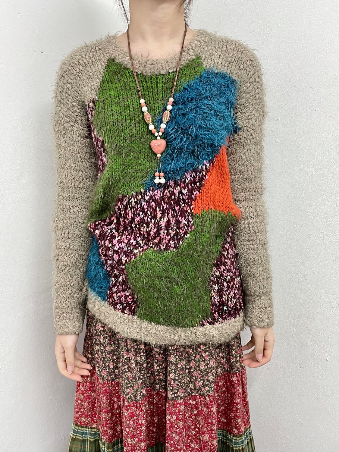 하구미 컬러 니트 상품이미지1