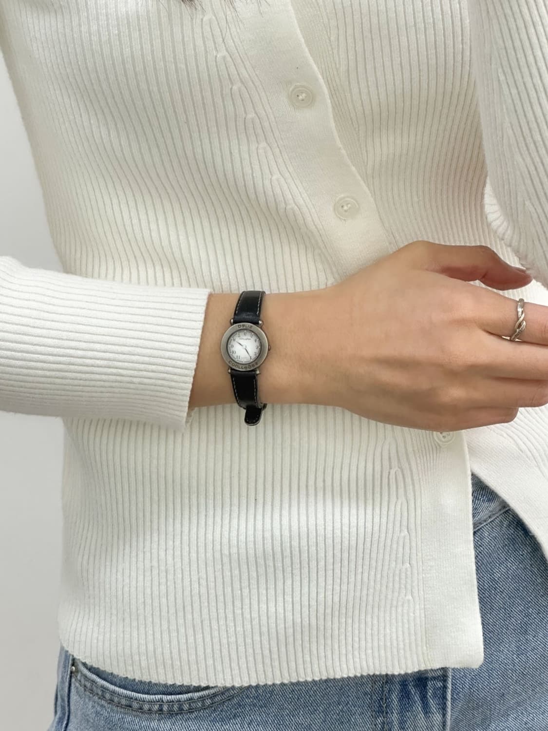 courreges / 꾸레쥬 앤틱 실버 레터링 베젤 시계 상품이미지10