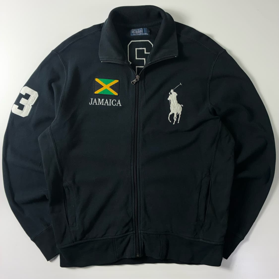 Polo  폴로 랄프로렌 자메이카 빅포니 블랙 코튼 집업  상품이미지1