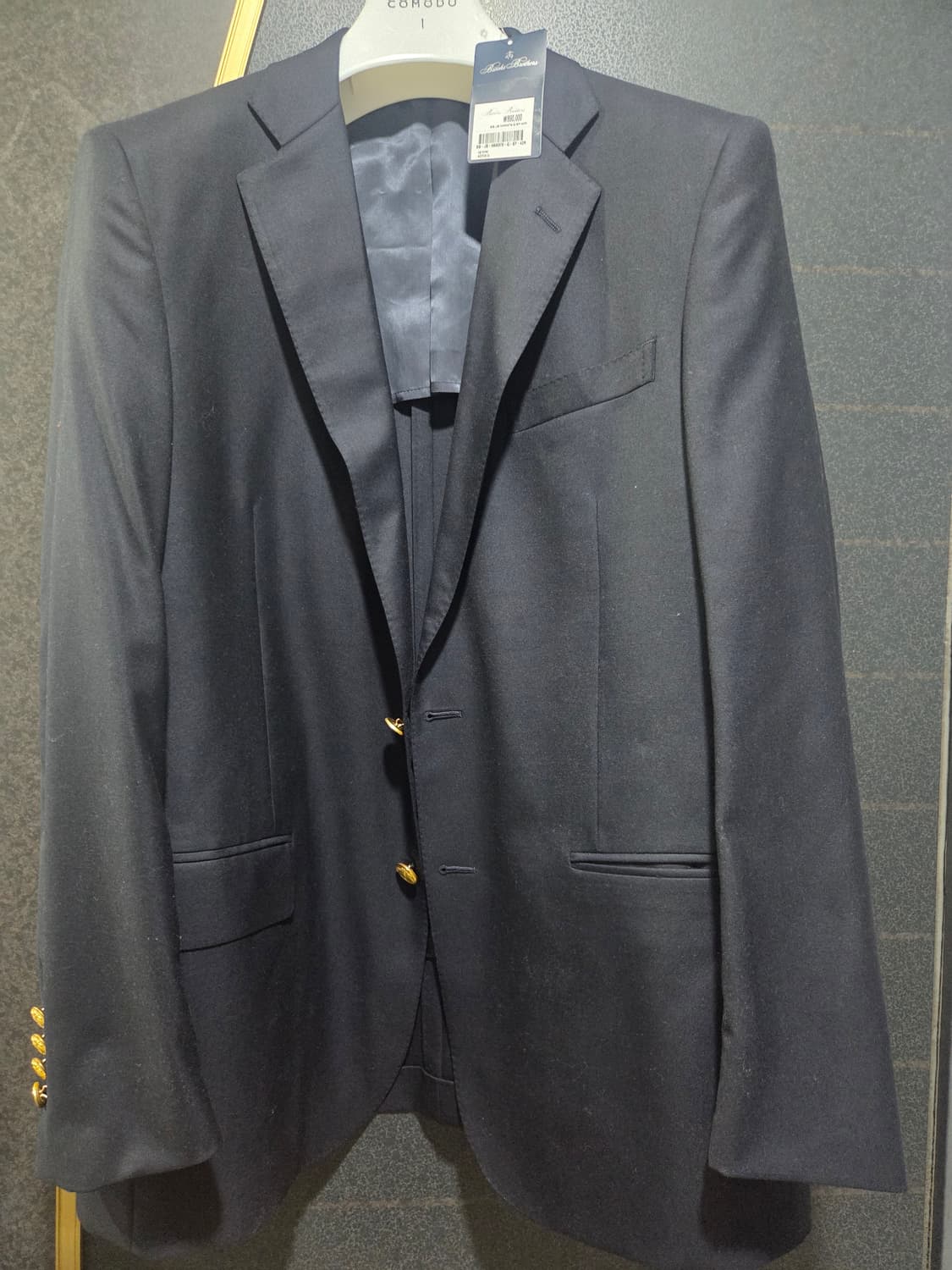 (새상품) 브룩스 브라더스 금장 네이비 블레이저 42R 상품이미지9