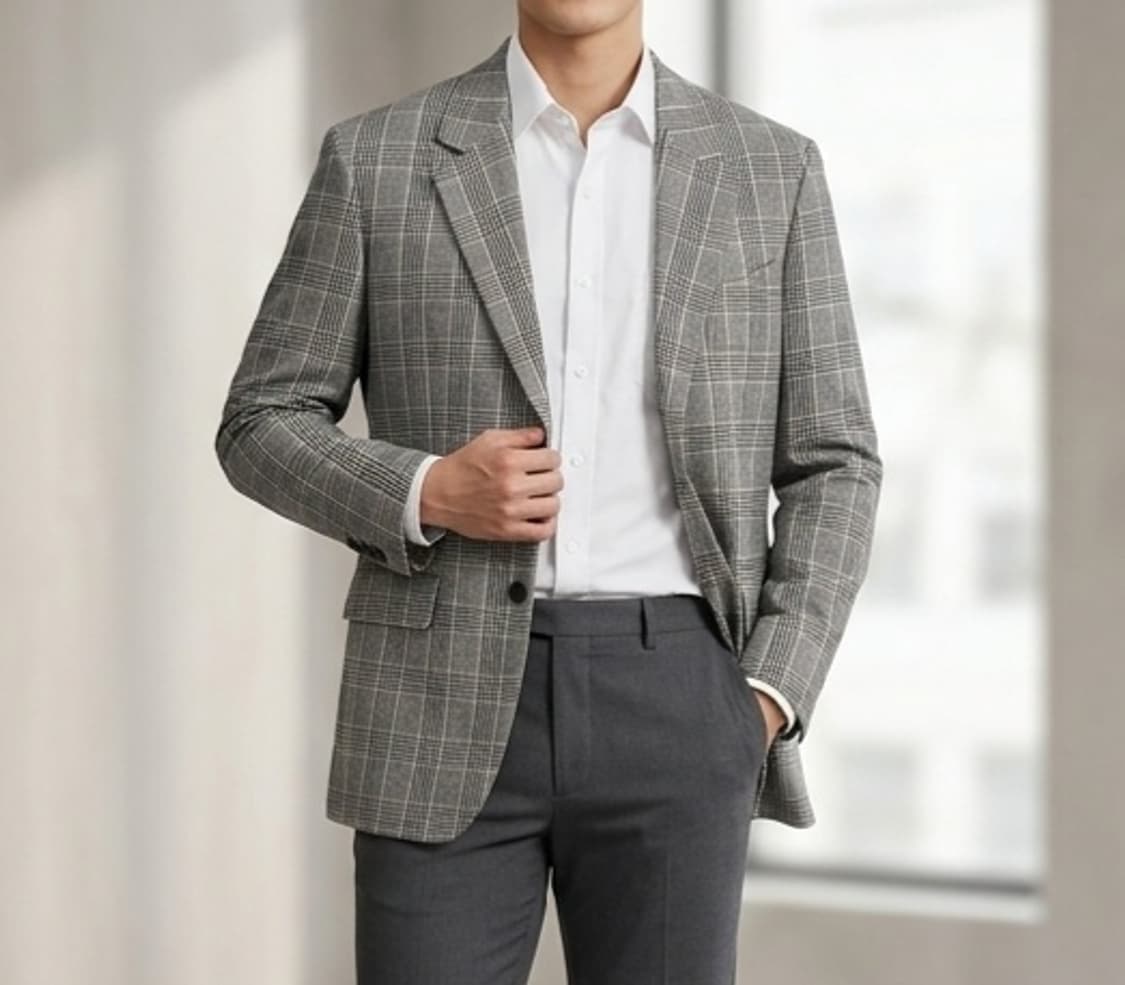 [105]지오송지오 글렌체크 자켓 상품이미지1