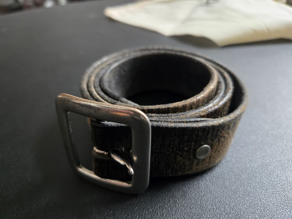 RRL 핸드 버니쉬 레더 벨트 상품이미지1