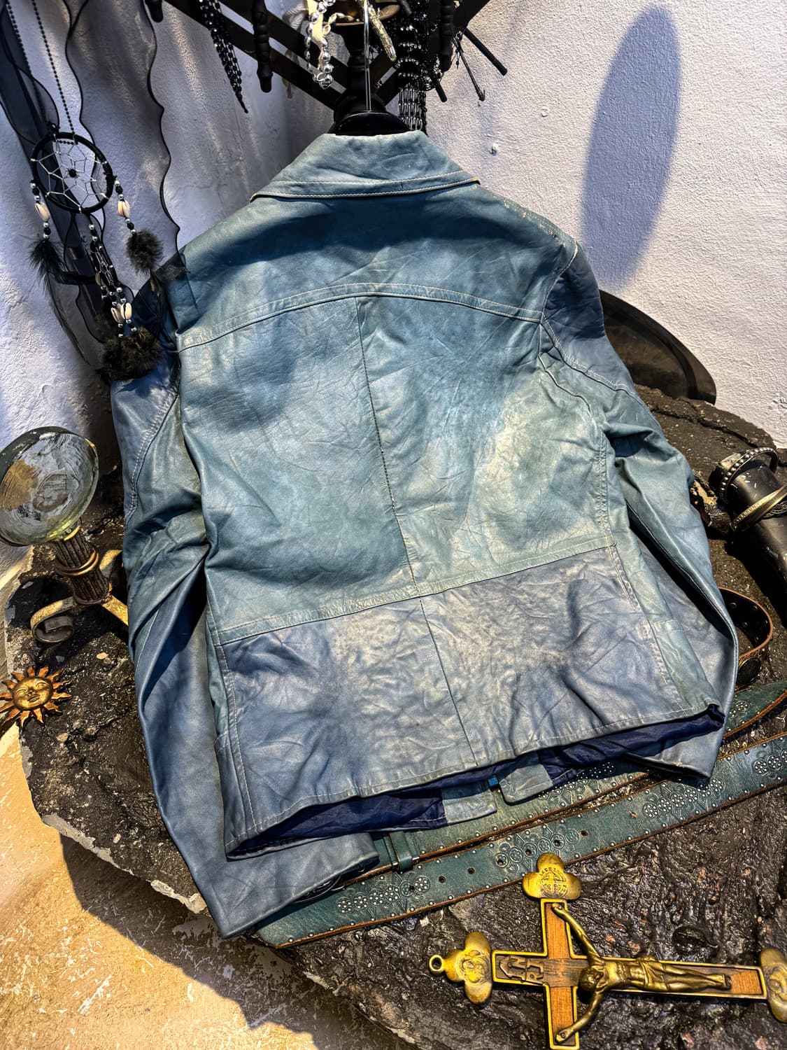 Victoria Leather – 70’s~80’s Blue Leathe 상품이미지10