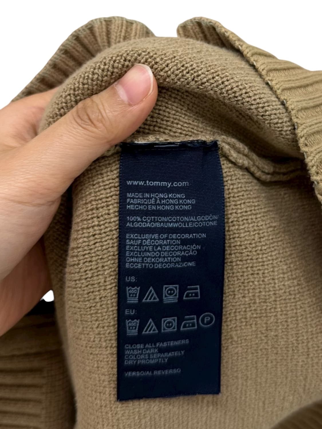 타미힐피거 니트집업 브라운 (2XL) 상품이미지7