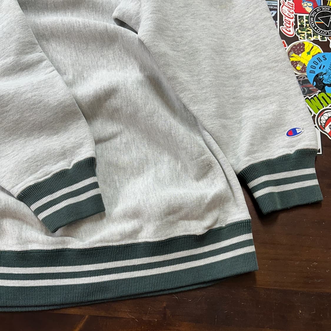 90s USA 챔피온 리버스위브 링거 스웻셔츠 L 상품이미지4