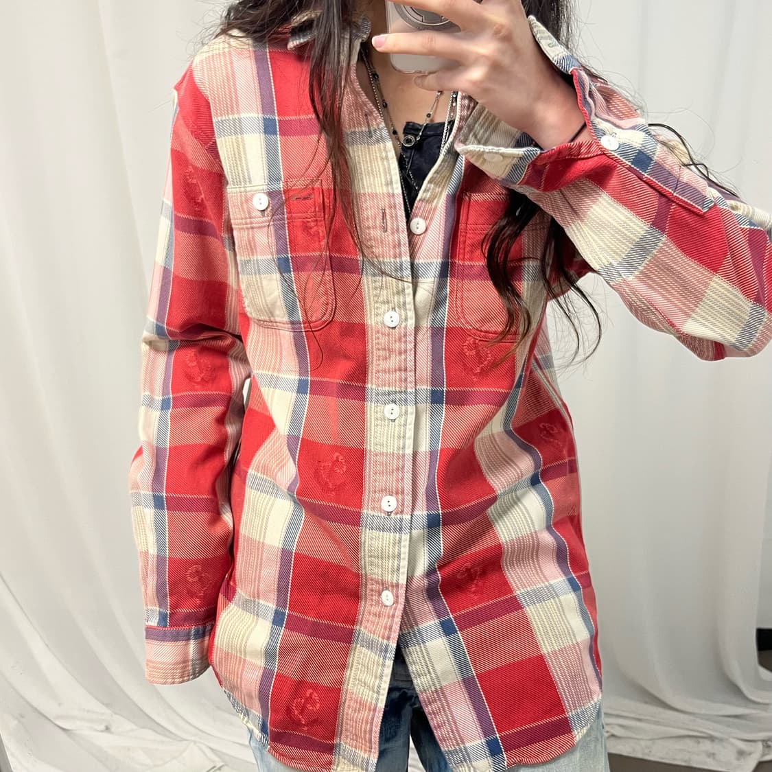 Polo Red Check Work Shirt 상품이미지2