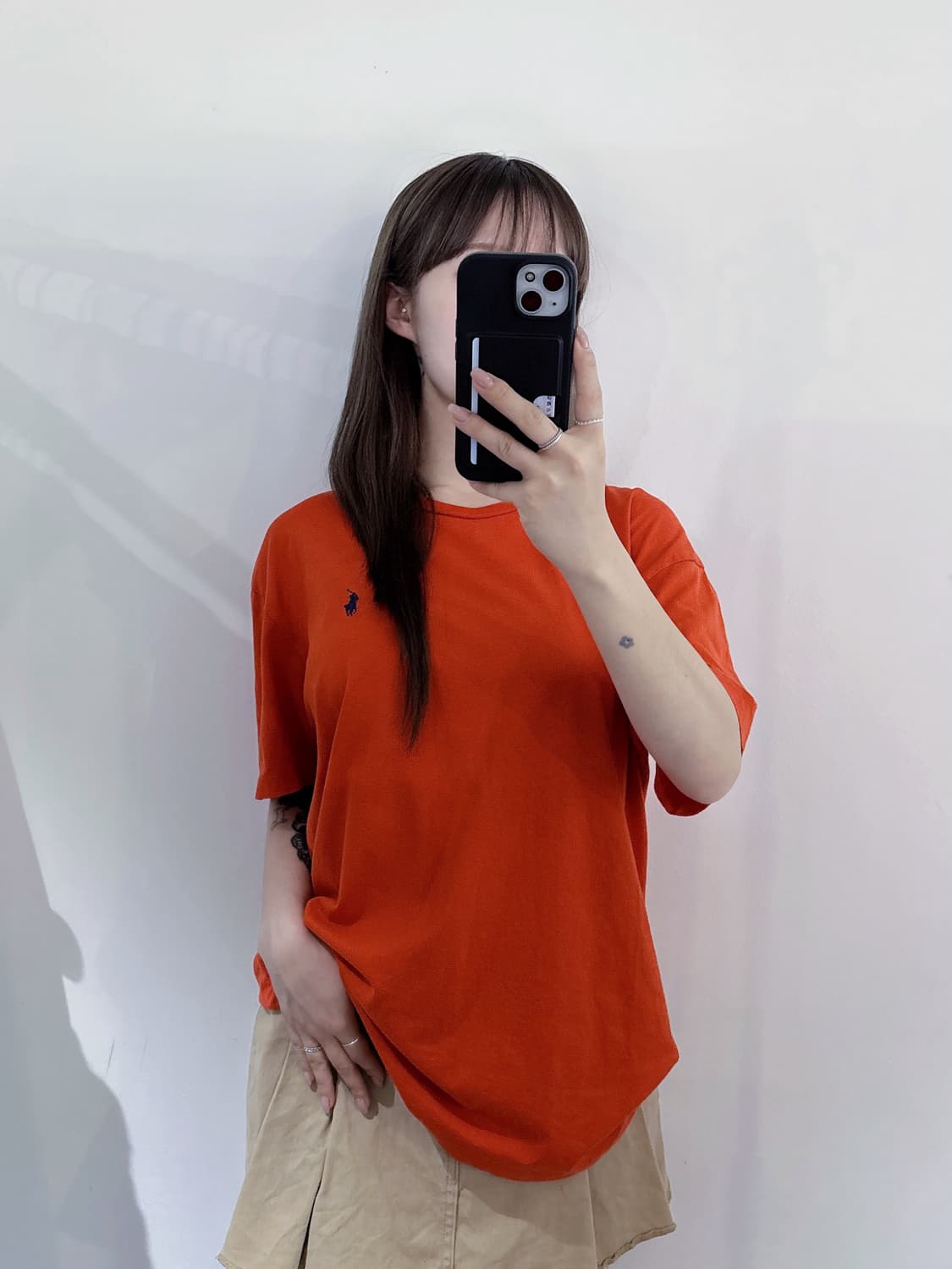 폴로랄프로렌 네이비포니 오렌지 반팔 상품이미지2