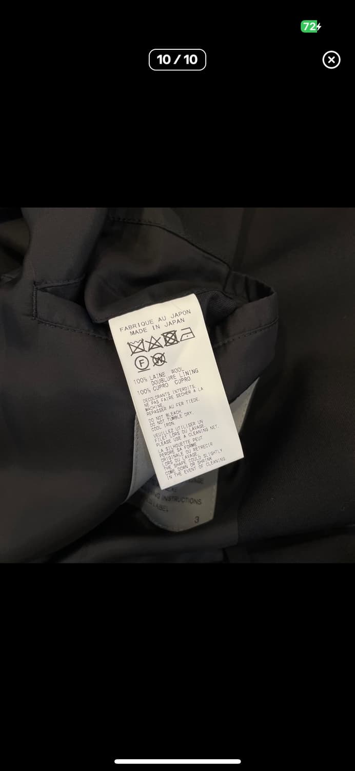 요지야마모토 22fw 웨이스트 자켓 상품이미지10