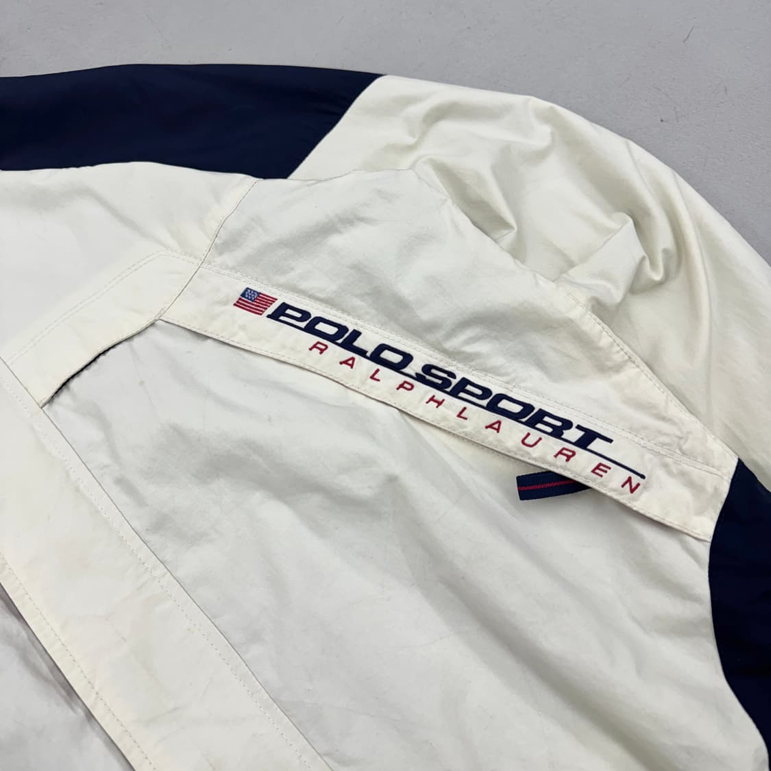 폴로스포츠 90s 제팬 하드쉘 스펠아웃 올드스쿨 바람막이 자켓 상품이미지4