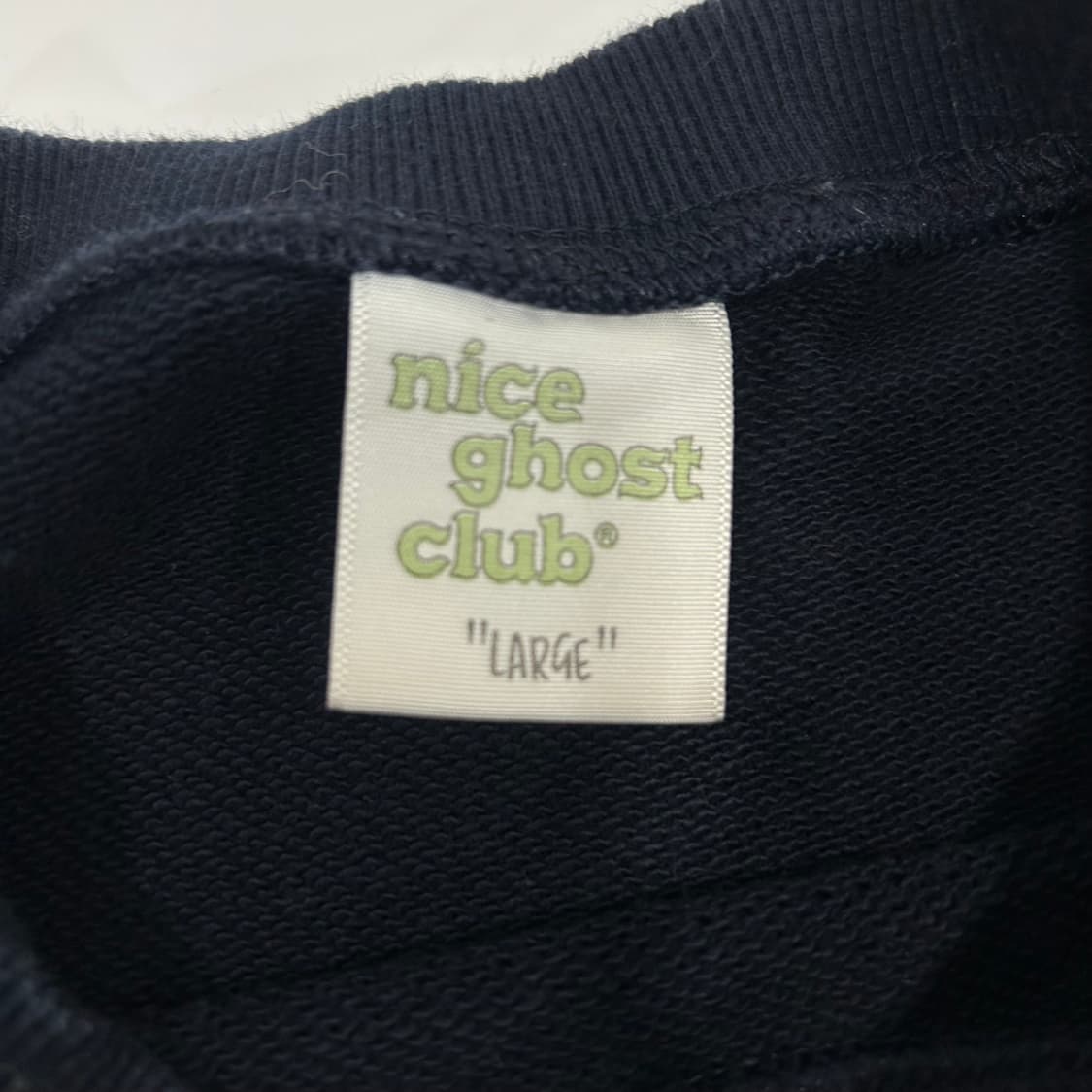 Nice ghost club 나이스 고스트 클럽 네이비 맨투맨 상품이미지5