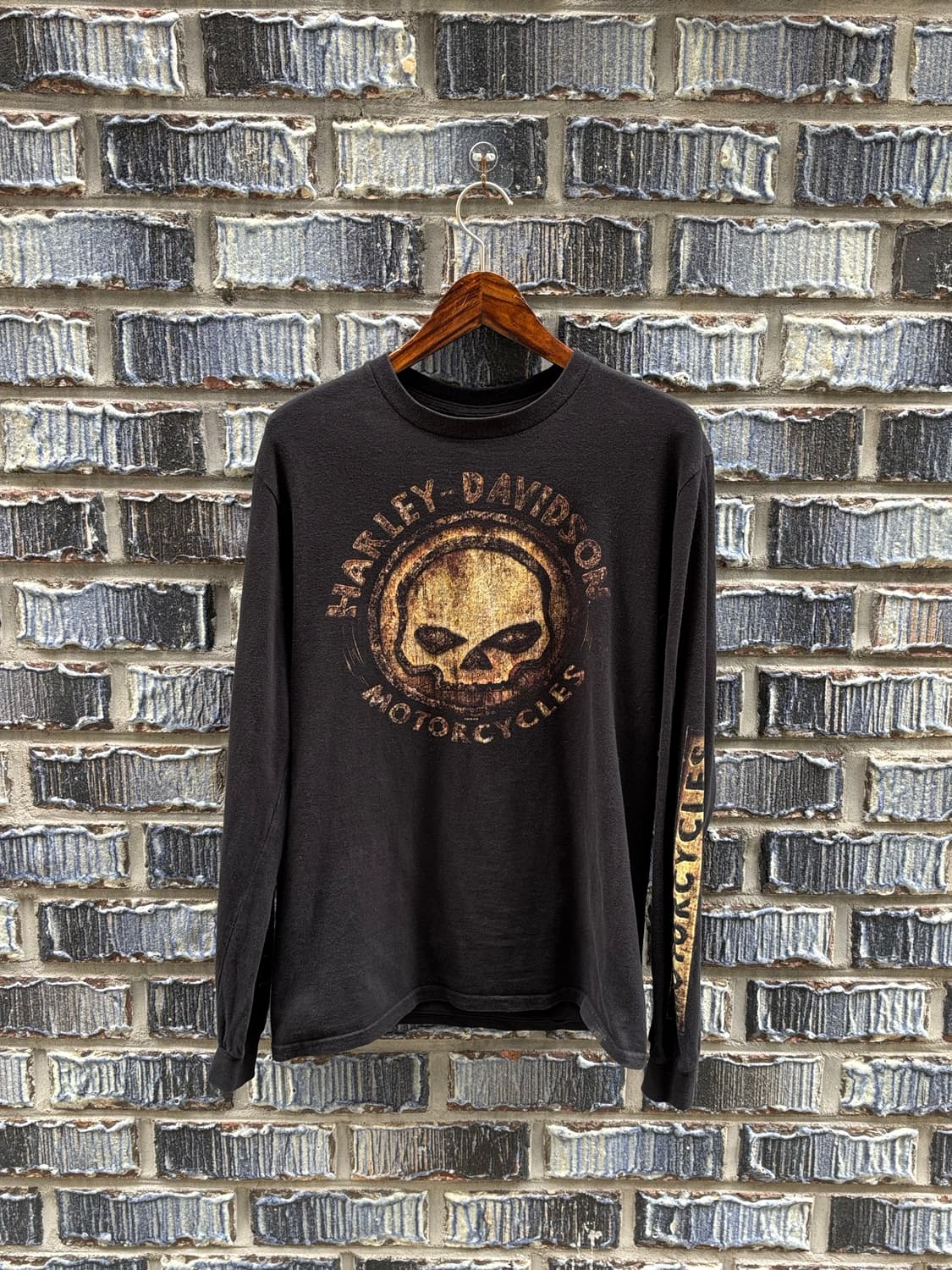 할리데이비슨 스컬로고 롱슬리브 상품이미지1