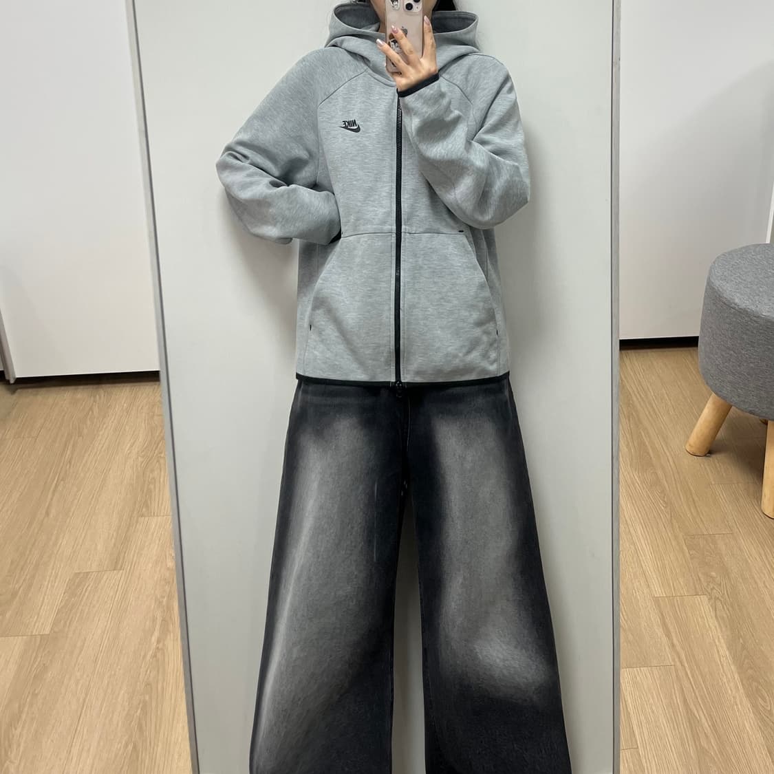 나이키 테크팩 그레이 후드집업 상품이미지1