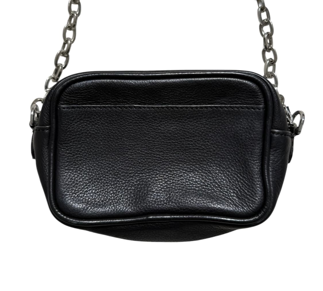 베르니스 블랙 스터드 레더 바디 숄더백 상품이미지5