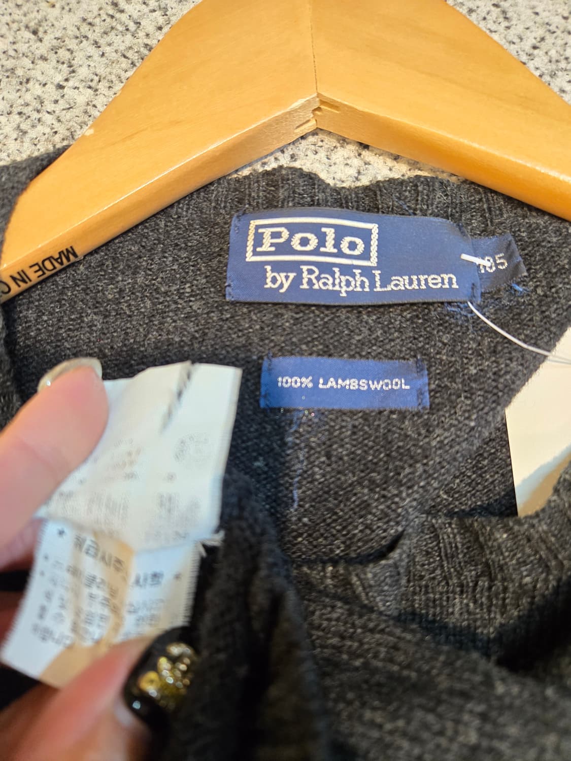 폴로랄프로렌 남성 100% 울 니트 105 상품이미지7
