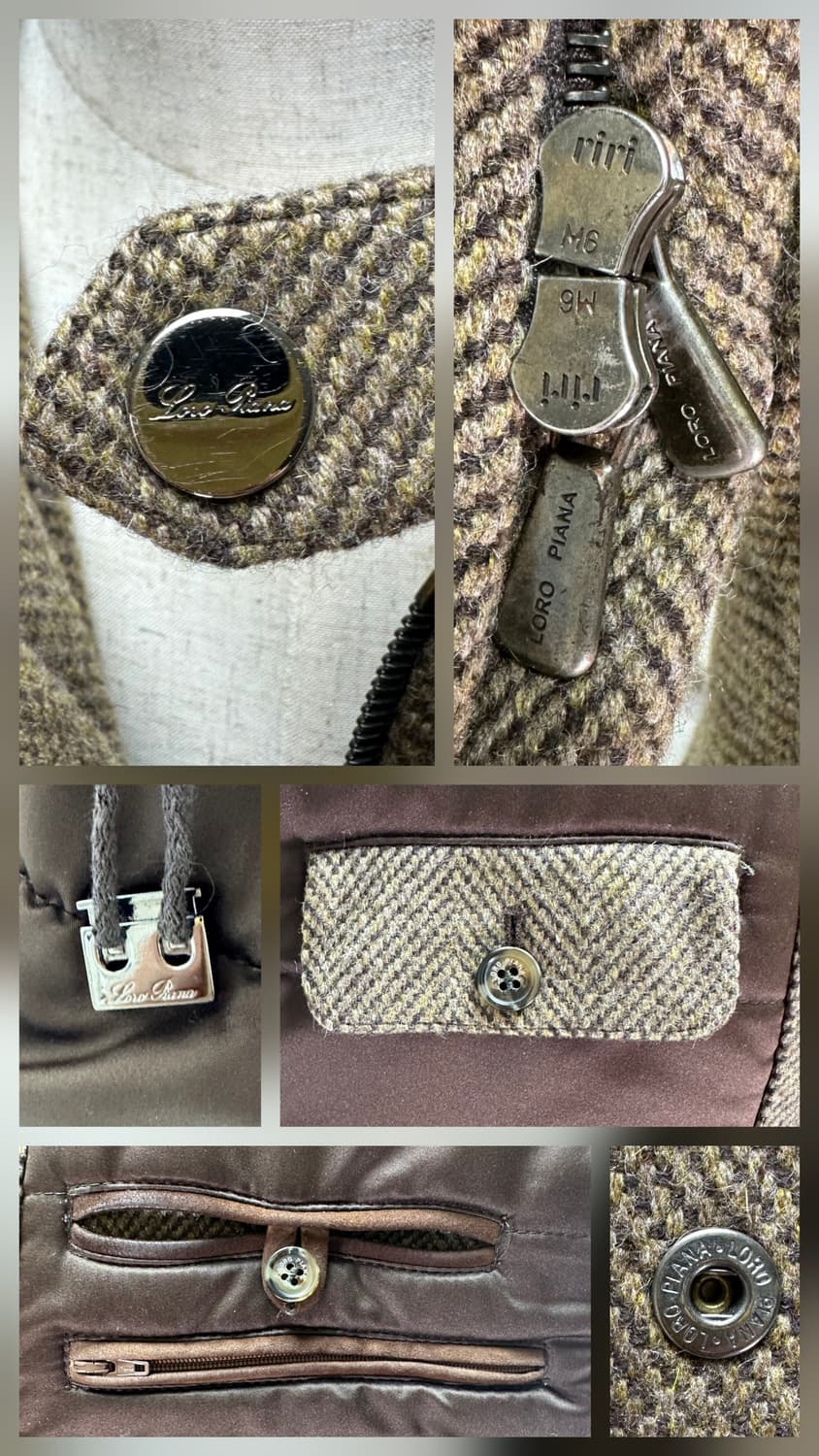 로로피아나 아이서 캐시미어 라쿤퍼 자켓 M(105) 판매 상품이미지7