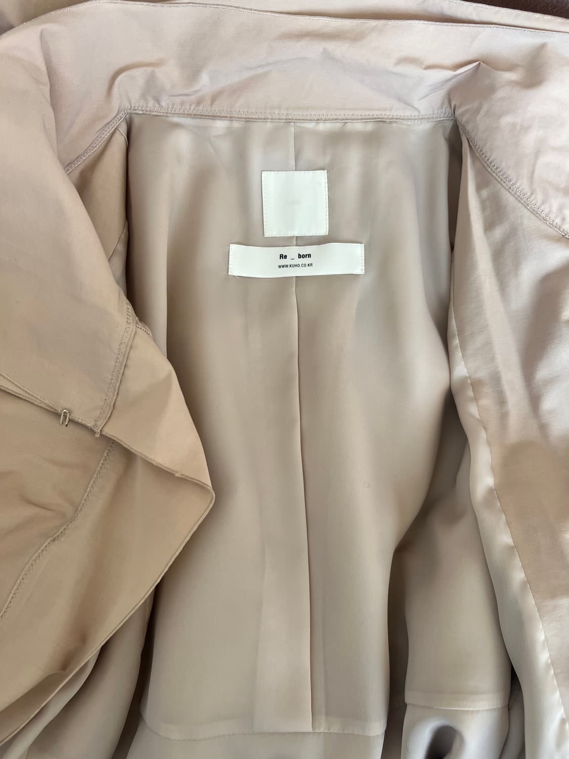 구호 여성  아이보리베이지 트렌치코트 간절기코트 상품이미지6