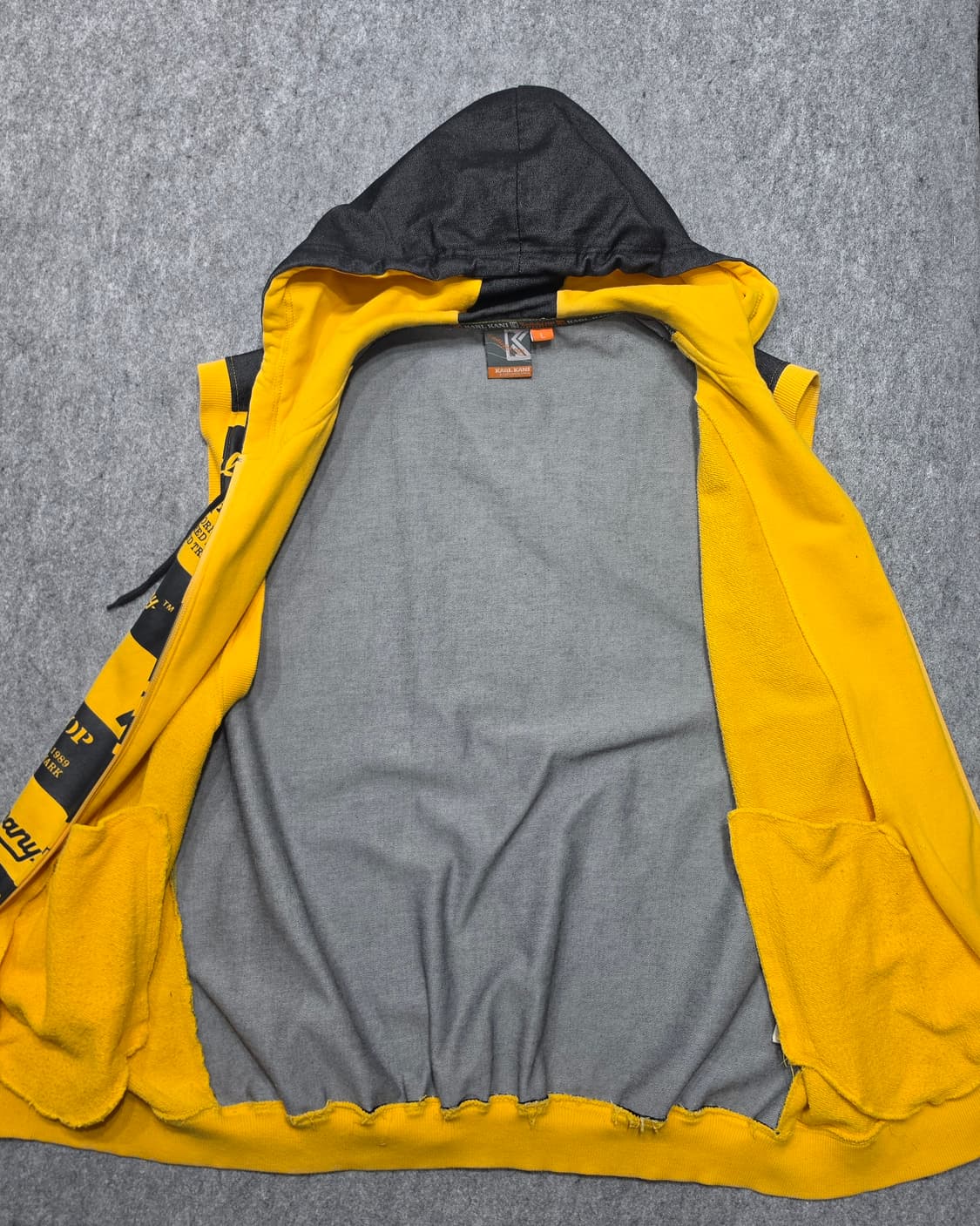 칼카니 올오버 프린팅 힙합 스트릿 올드스쿨 Y2K 후드 집업 베스트 조끼 상품이미지3