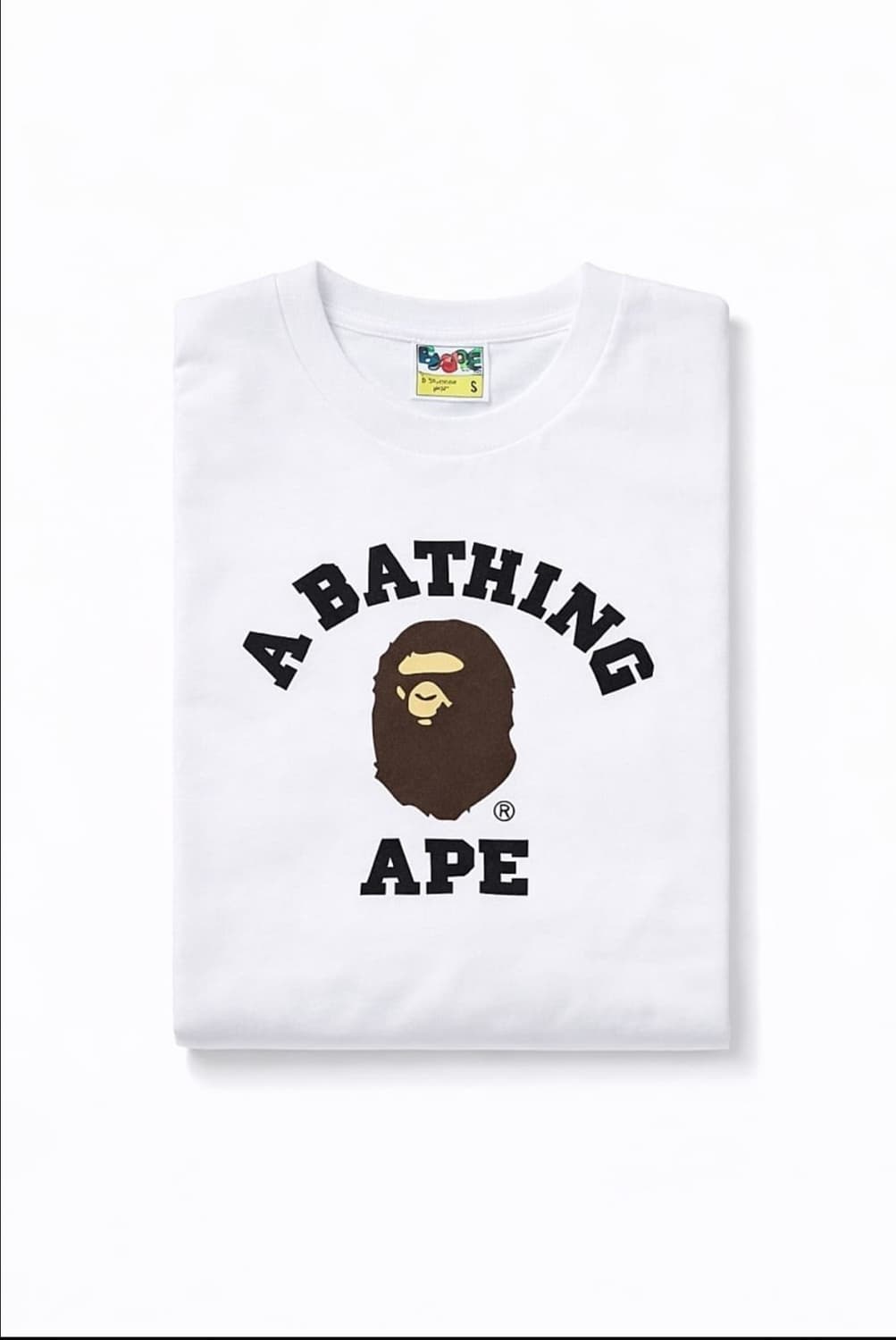 🔥[무료배송/새상품]🔥베이프 컬리지 반팔티 남녀공용 2color 상품이미지4