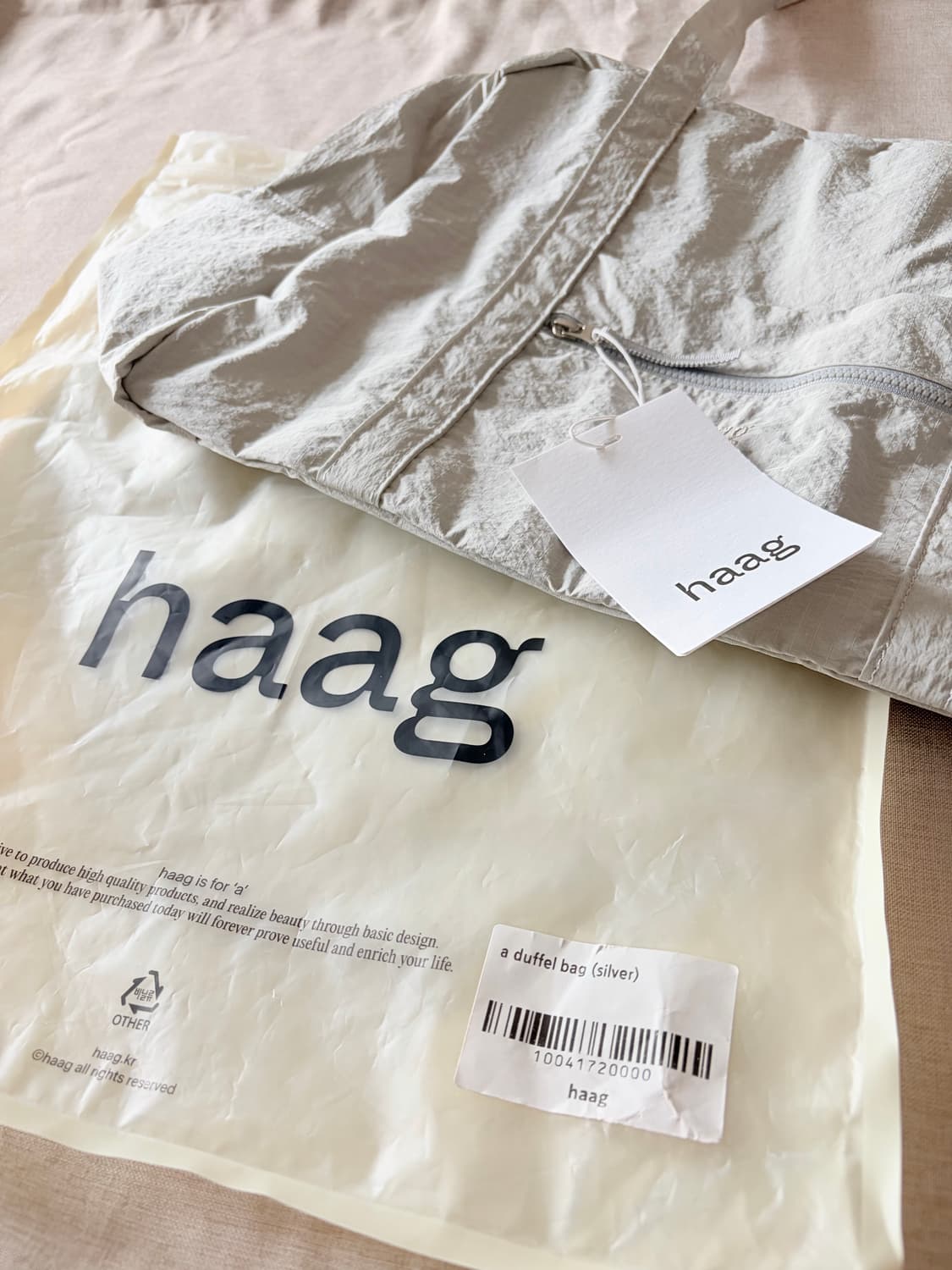 헤이그 더플백 실버 상품이미지4