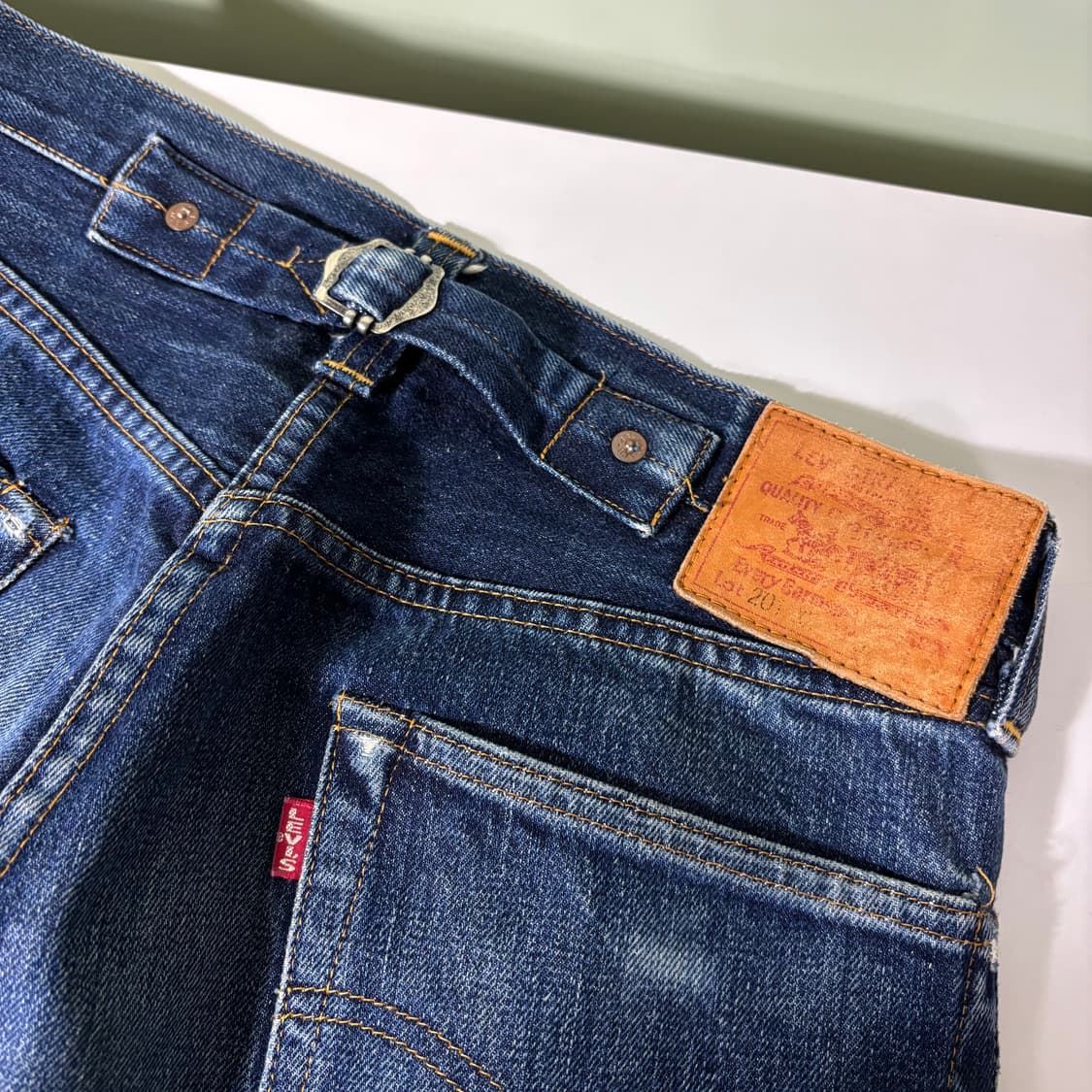 32 90s 리바이스 LVC 201XX 발렌시아 신치백 데님팬츠 상품이미지1