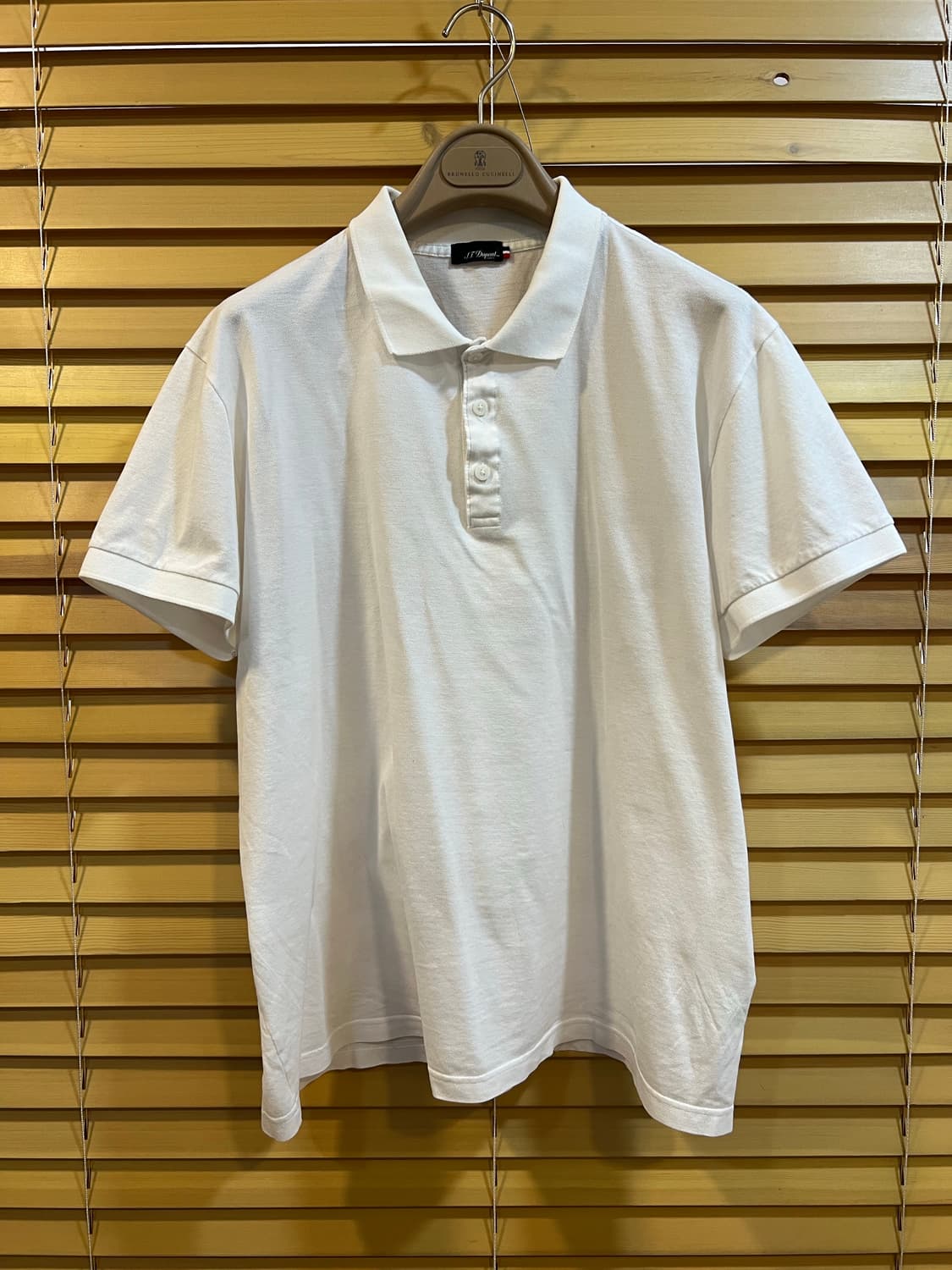 에스티듀퐁 ST듀퐁 남성 아이보리 PK카라티셔츠 반팔티셔츠 상품이미지2