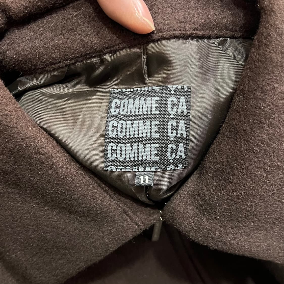  꼼사이즘 미니멀 집업 코트 y14782 상품이미지5