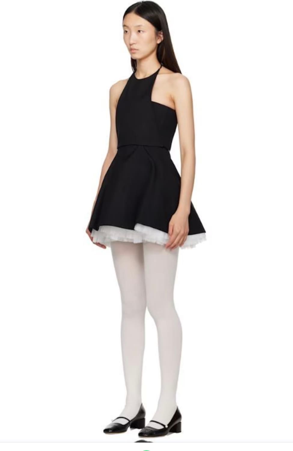 25 FW 슈슈 통 여성 블랙 스트랩리스 퍼피 미니 드레스 상품이미지1