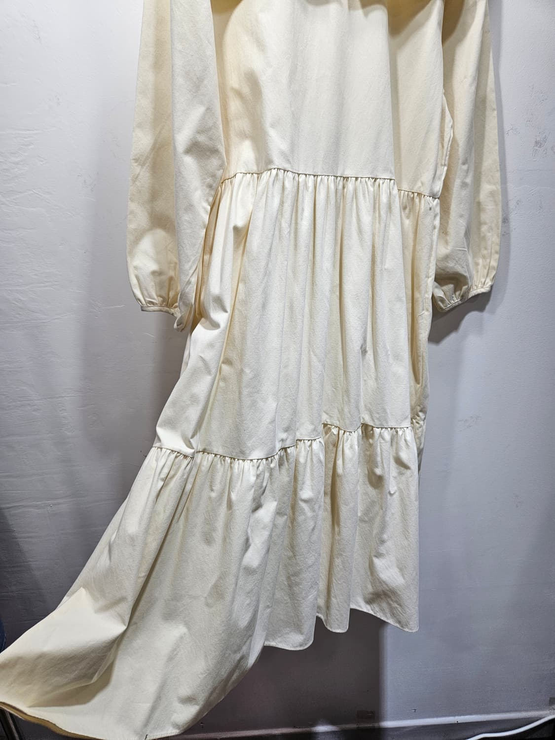 테일러 카라 롱 원피스 아이보리 [새상품] 상품이미지4