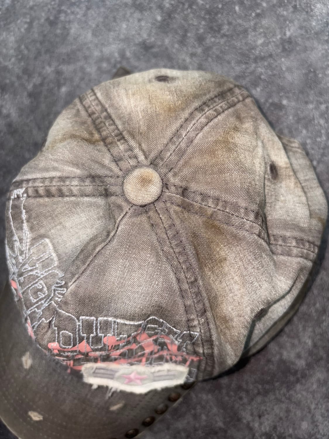 Vondutch 본더치 데미지 스터드 볼캡 상품이미지3
