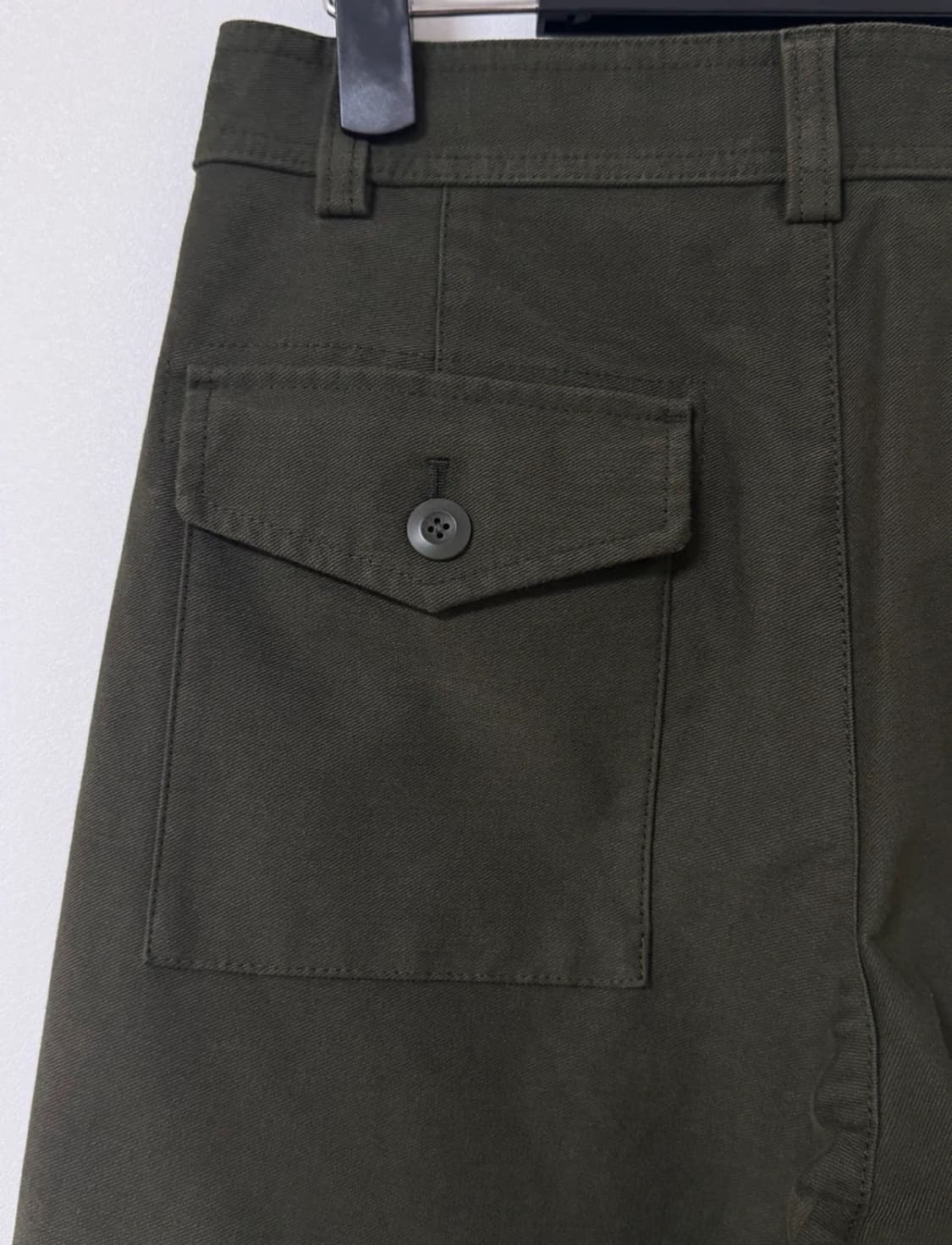 급처 유니클로 저지베렐레그팬츠 카키 와이드팬츠 상품이미지5