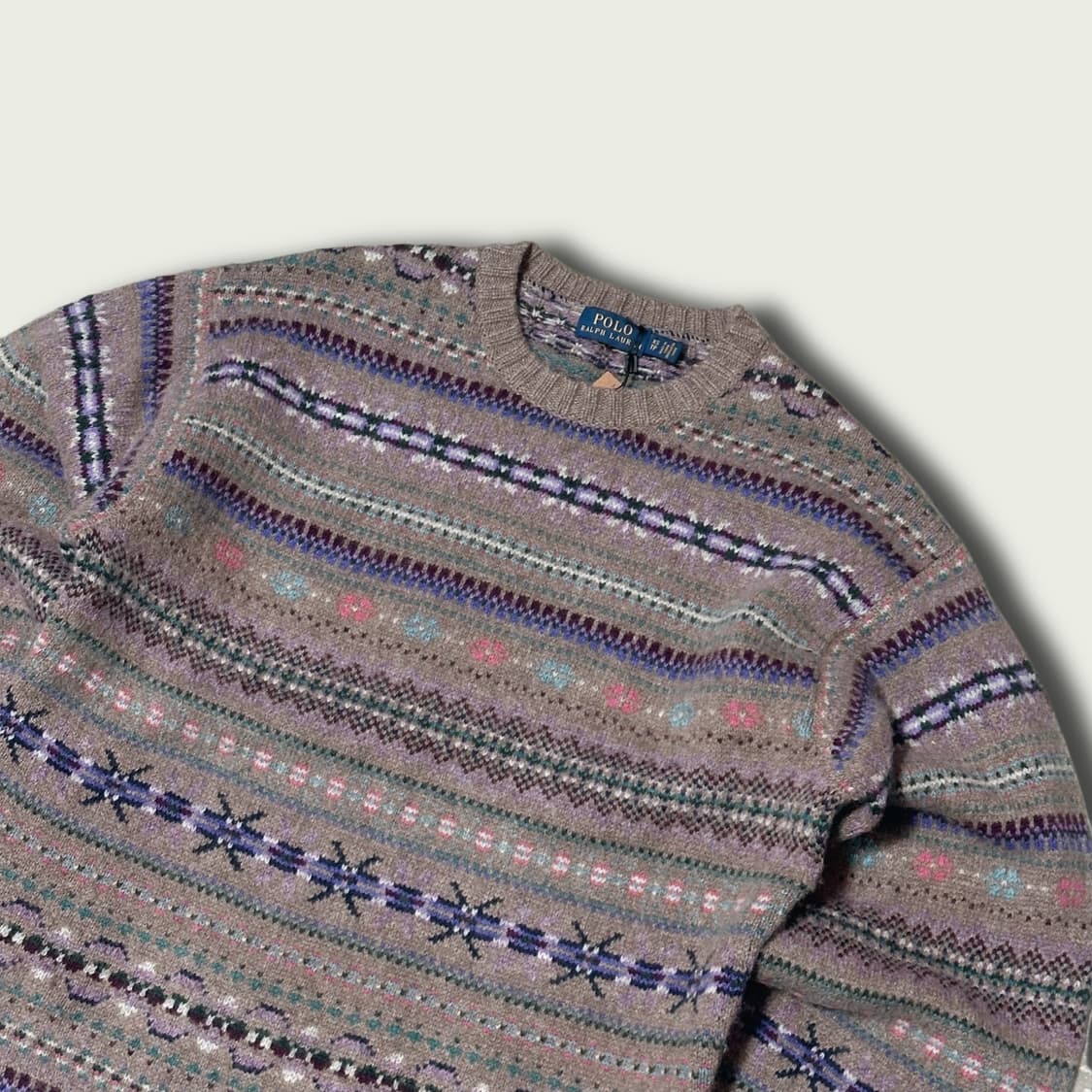 폴로 울 캐시 페어아일 니트 상품이미지2