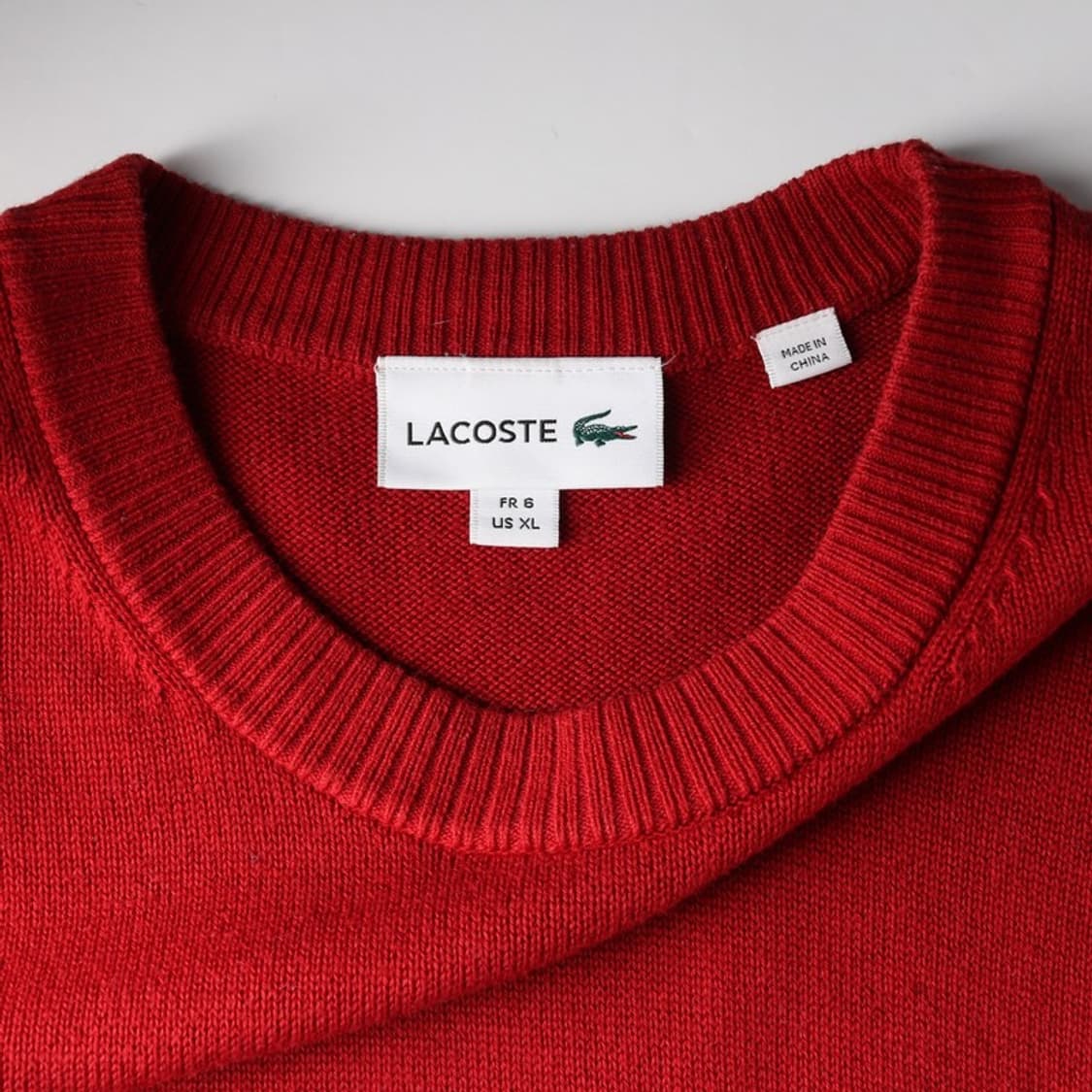 라코스테 컬러블록 울 혼방 라운드넥 니트 6 상품이미지5