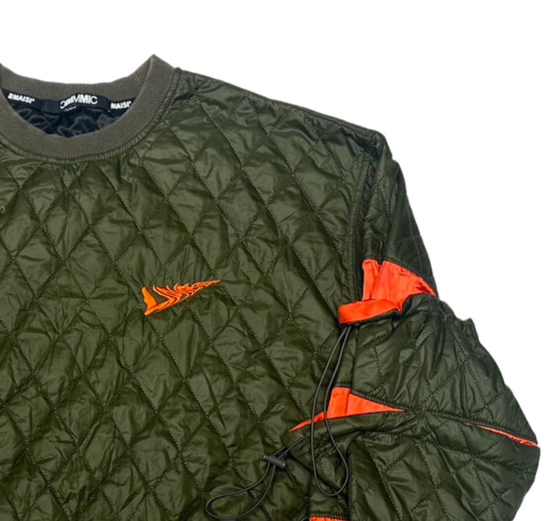 MMIC 카키퀄팅맨투맨 L 상품이미지2