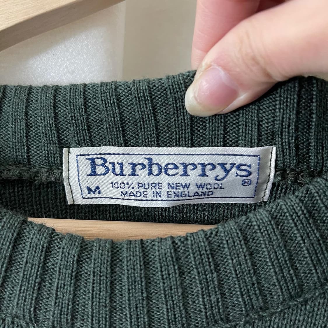 버버리 카키 코만도 니트 상품이미지6