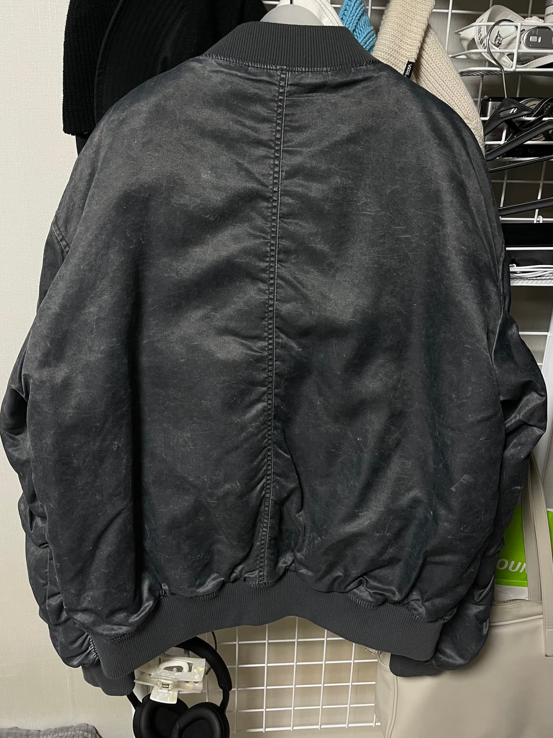 Bershka 워싱 빈티지 봄버 자켓 XL 상품이미지2