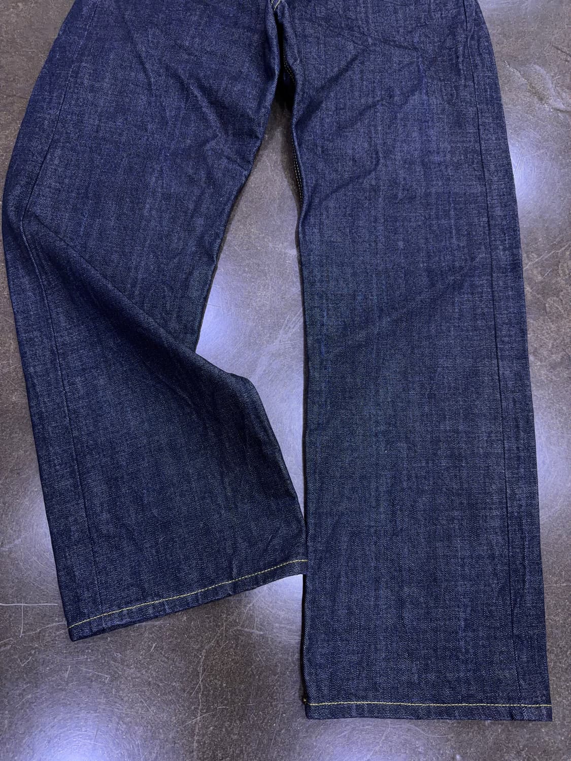 유니폼브릿지 레귤러핏 셀비지진 데님팬츠 딥인디고 XL 상품이미지5