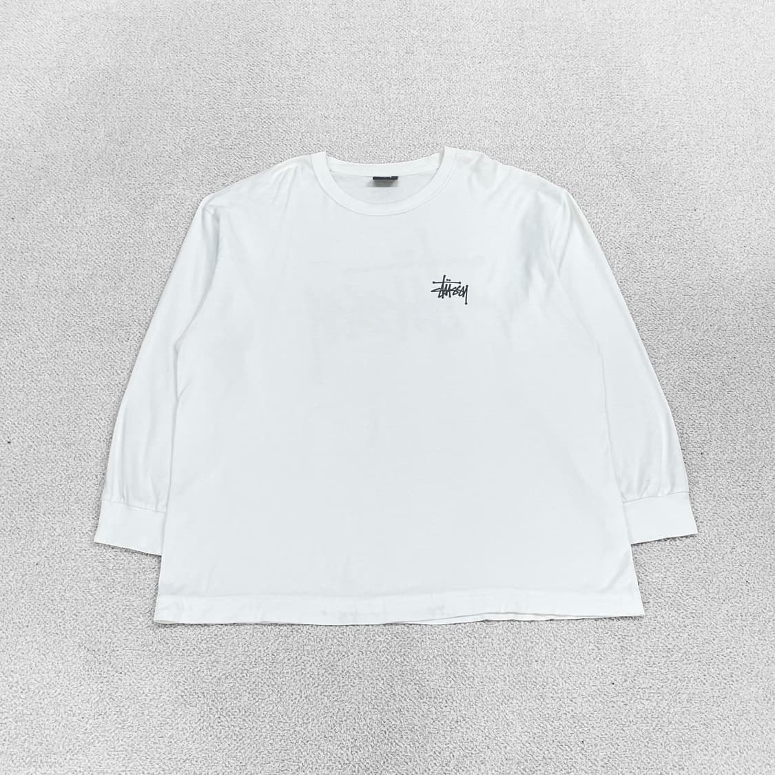 스투시 Stussy 베이직 로고 롱슬리브 화이트 상품이미지2