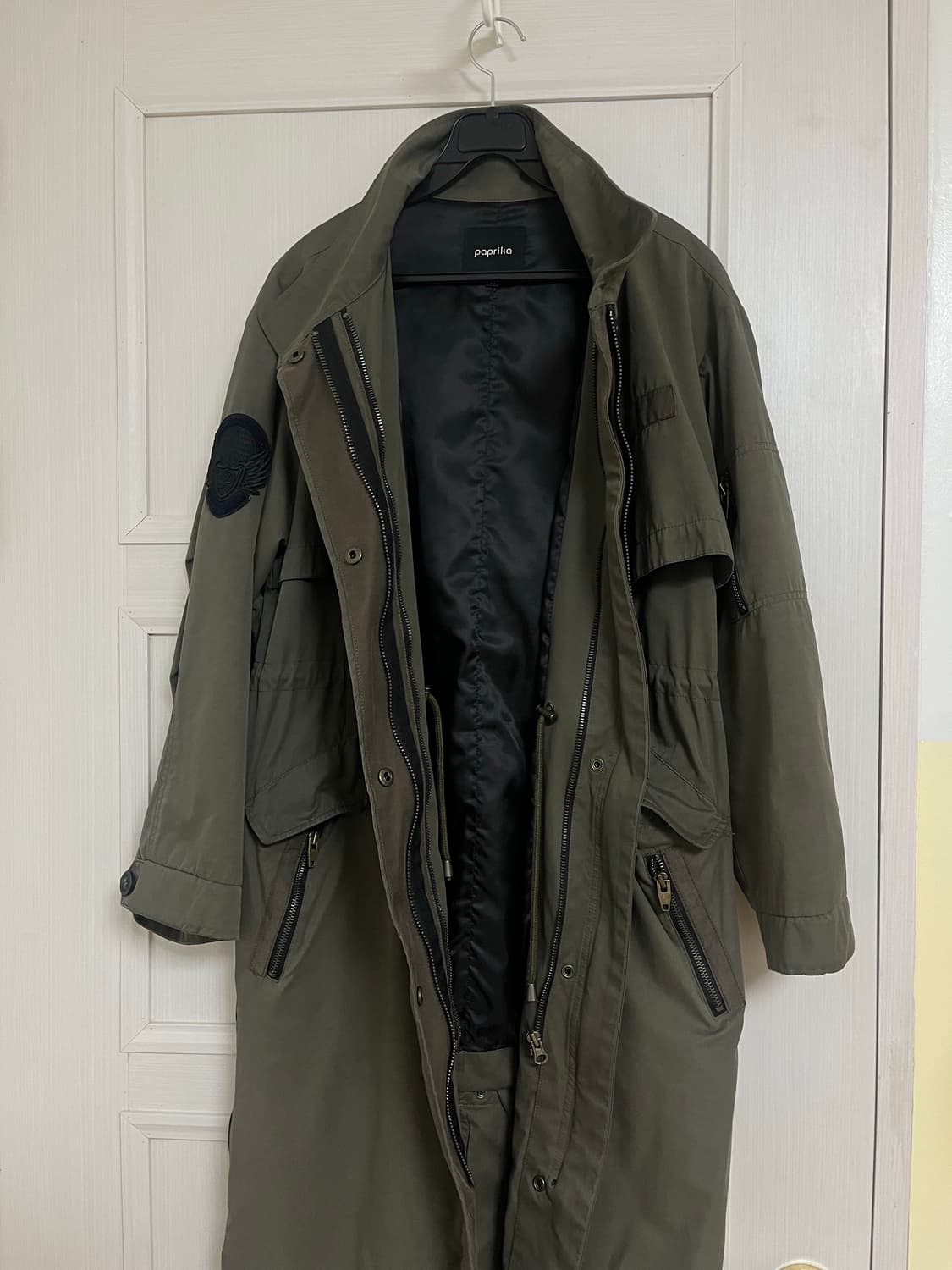 카키 롱 야상 점퍼 자켓 상품이미지8