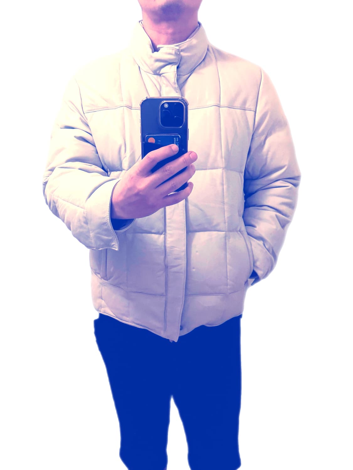 COMME CA DU MODE  MEN  양가죽 덕다운 패딩 상품이미지1