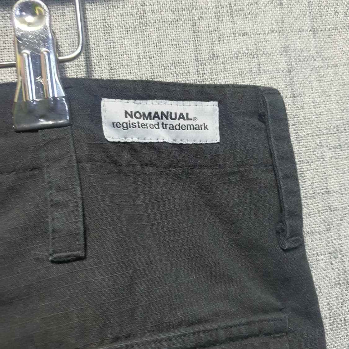 노매뉴얼 남성 블랙 카고 바지  상품이미지4