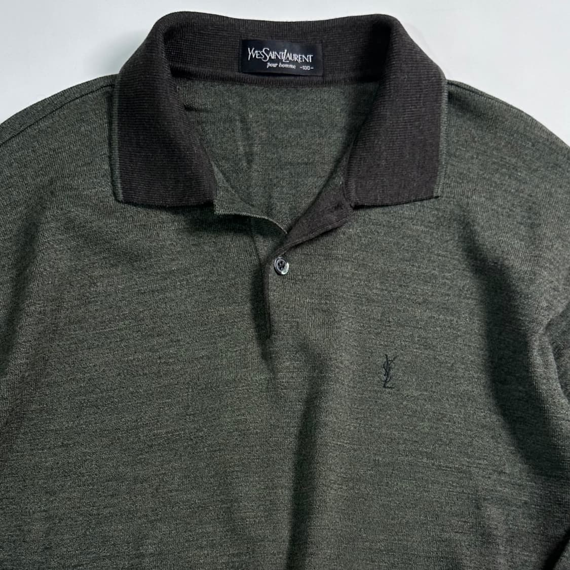 90s 입생로랑 카라 울 니트  상품이미지2