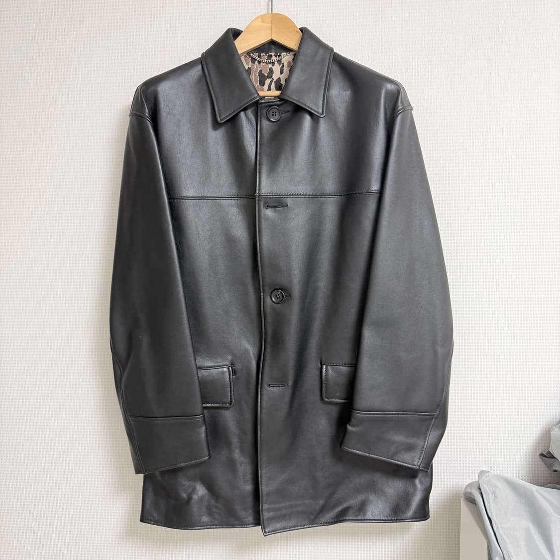 와코마리아 레더 카코트 상품이미지1