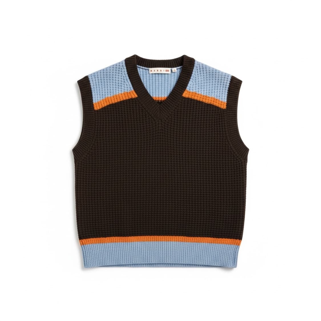 유니클로X마르니 니트 베스트 브라운 XL 상품이미지1