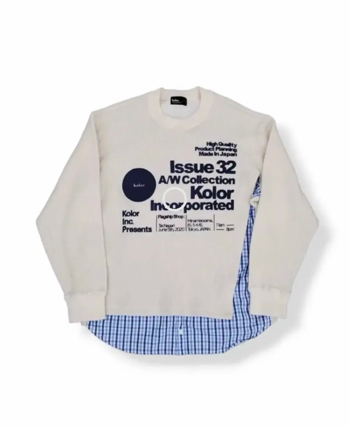 kolor 셔츠니트 아이보리 상품이미지2