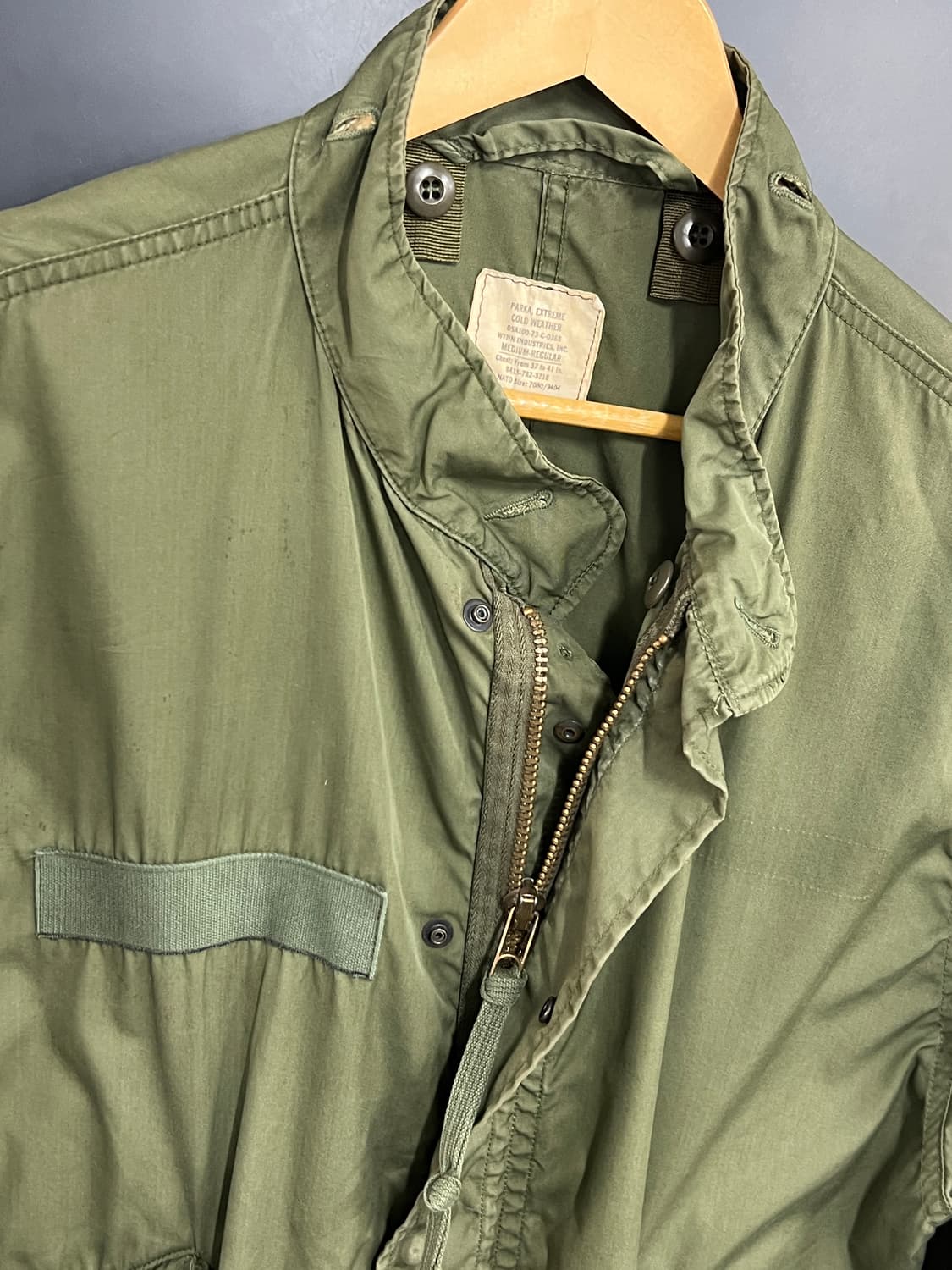 밀리터리 USA 오리지널 70s M-65 피쉬테일 야상 파카 상품이미지4