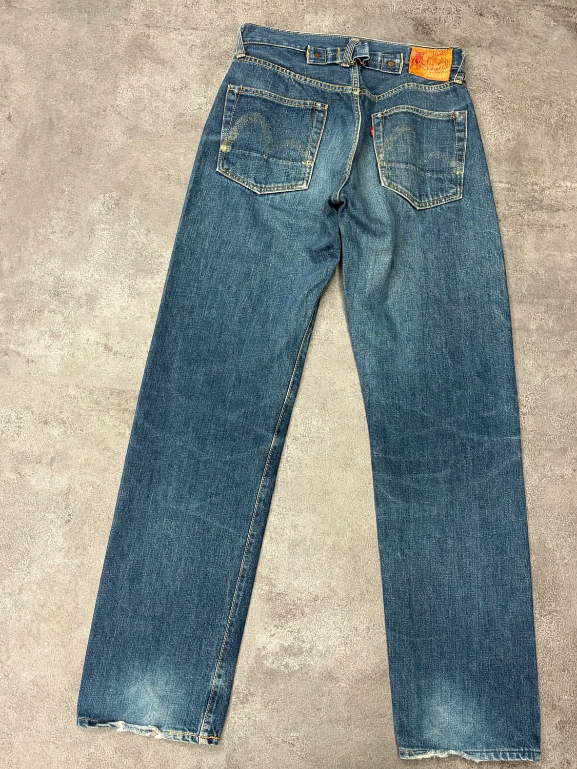 90s Evisu 초기형 evis 2504xx 신치백 셀비지 데님팬츠 상품이미지4