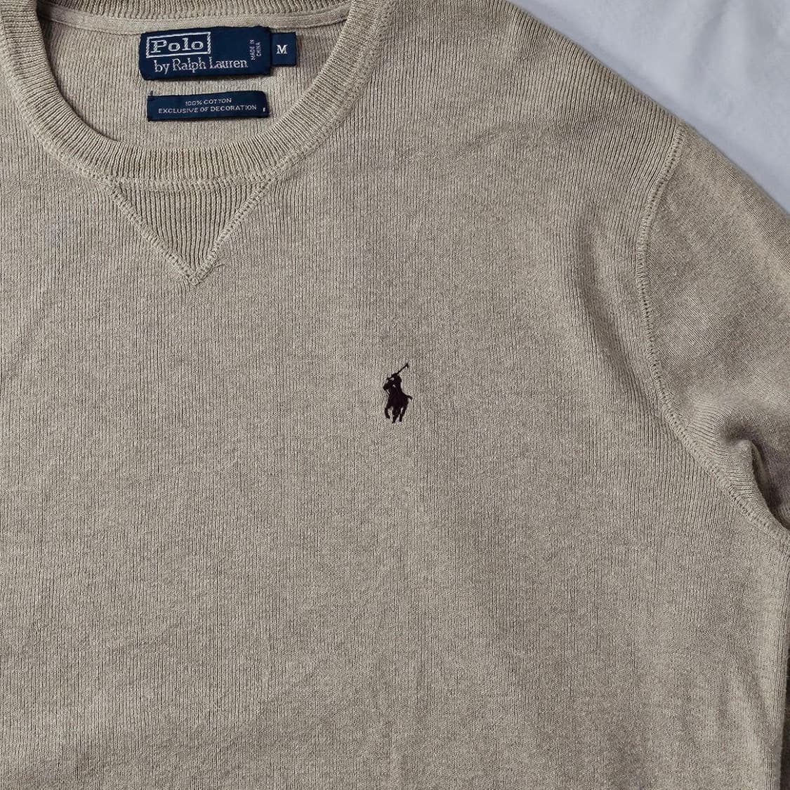 Polo 폴로 랄프로렌 베이지 라운드 니트  상품이미지2