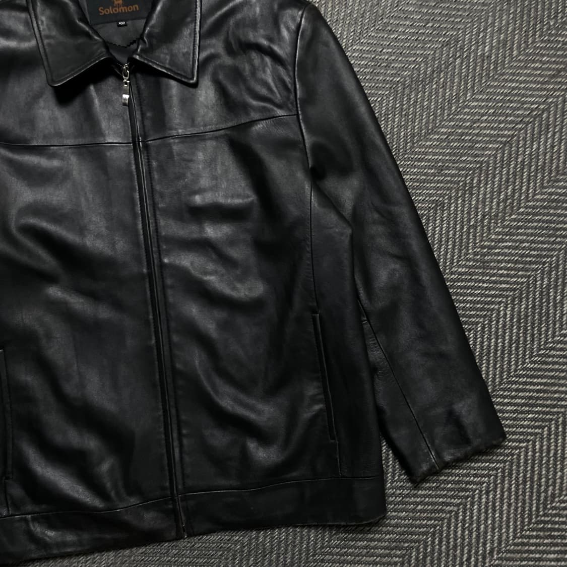 Solomon 아카이브 램스킨 싱글 라이더 레더 가죽 자켓o 5280 상품이미지2