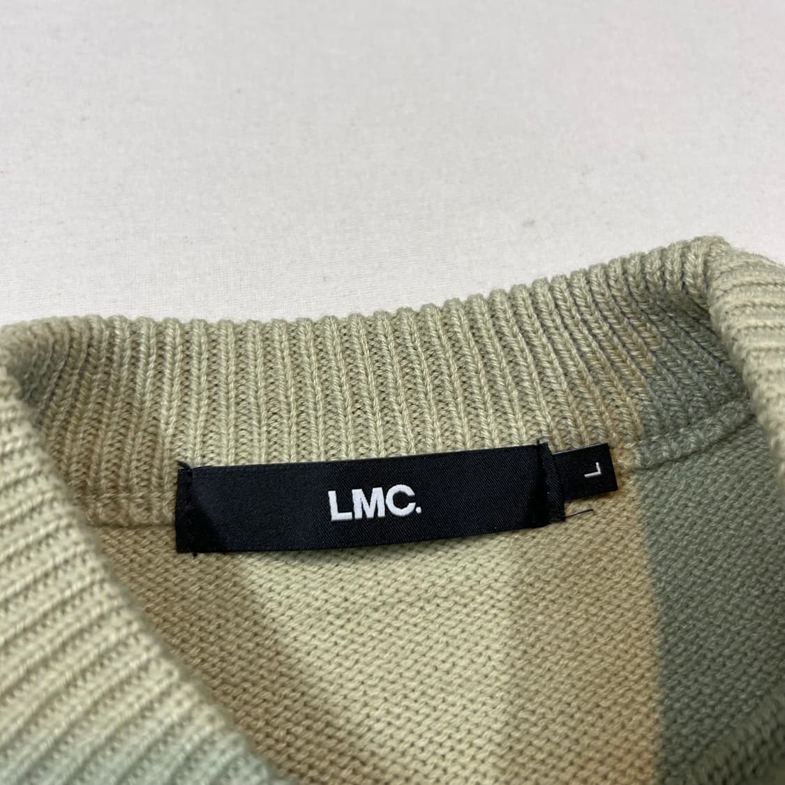 L) LMC 로고 니트 스웨터 카키 상품이미지6