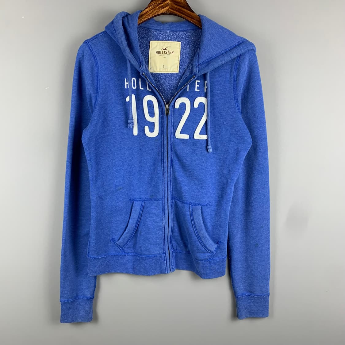 홀리스터 y2k 와투케 블루 후드집업 상품이미지2
